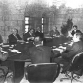 Photo 70 of 88 -  Conseil des ministres 1984