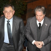 Photo 71 of 110 - President Fouad Siniora and President Amine Gemayel at Bikfaya 26022013