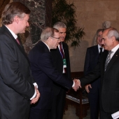 Photo 1 of 18 - Presidents Ferdinando Casini et Wilfried Martens 27012012