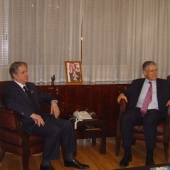 Photo 6 of 25 - Former President meets Ambassador Andre Parant 08022008