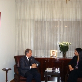 Photo 8 of 25 - Former President meets US Ambassador Michele Sisson 07032008