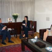 Photo 10 of 25 - Former President meets US Ambassador and Alissa Teach 07032008