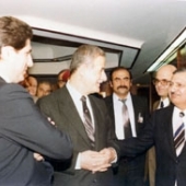 Photo 42 of 88 -  President Assad and PM Chafic Wazzan New Delhi 07031983
